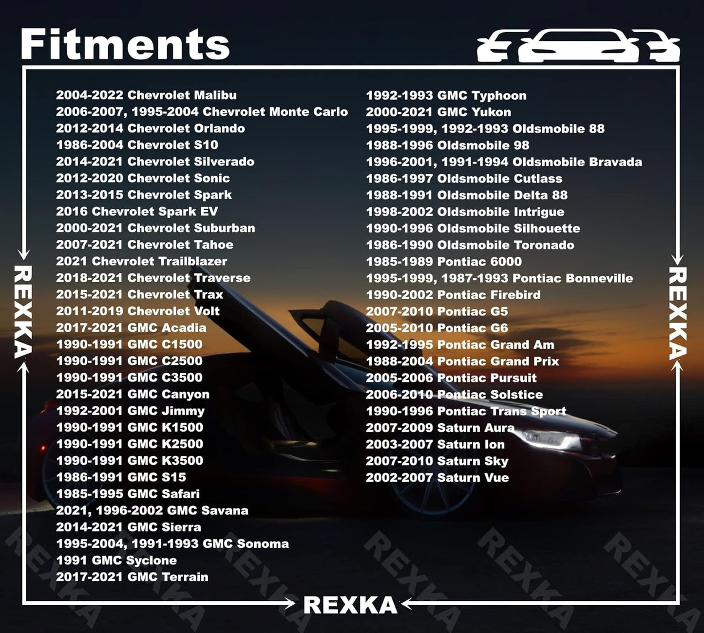 Rexka 10 piece GM Chevy multi-purpose bolts — view 5