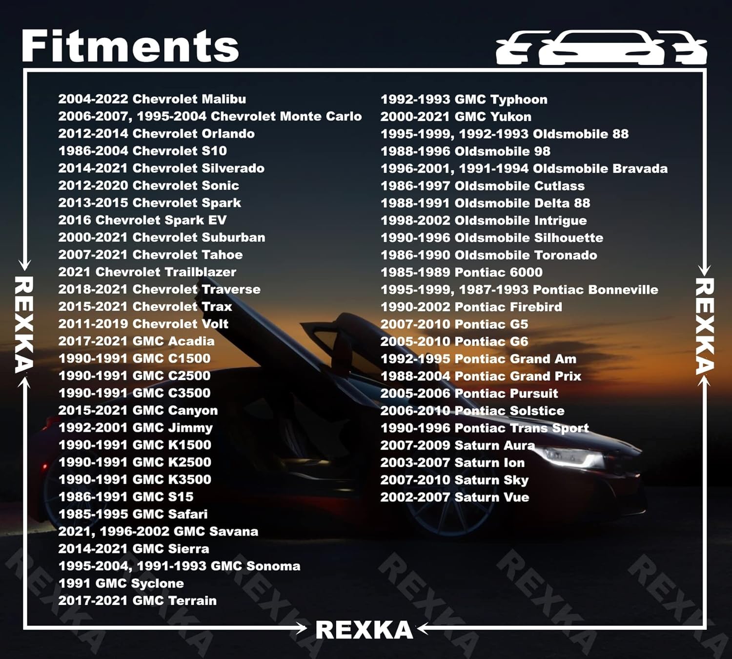 Rexka 10 piece GM Chevy multi-purpose bolts — view 5