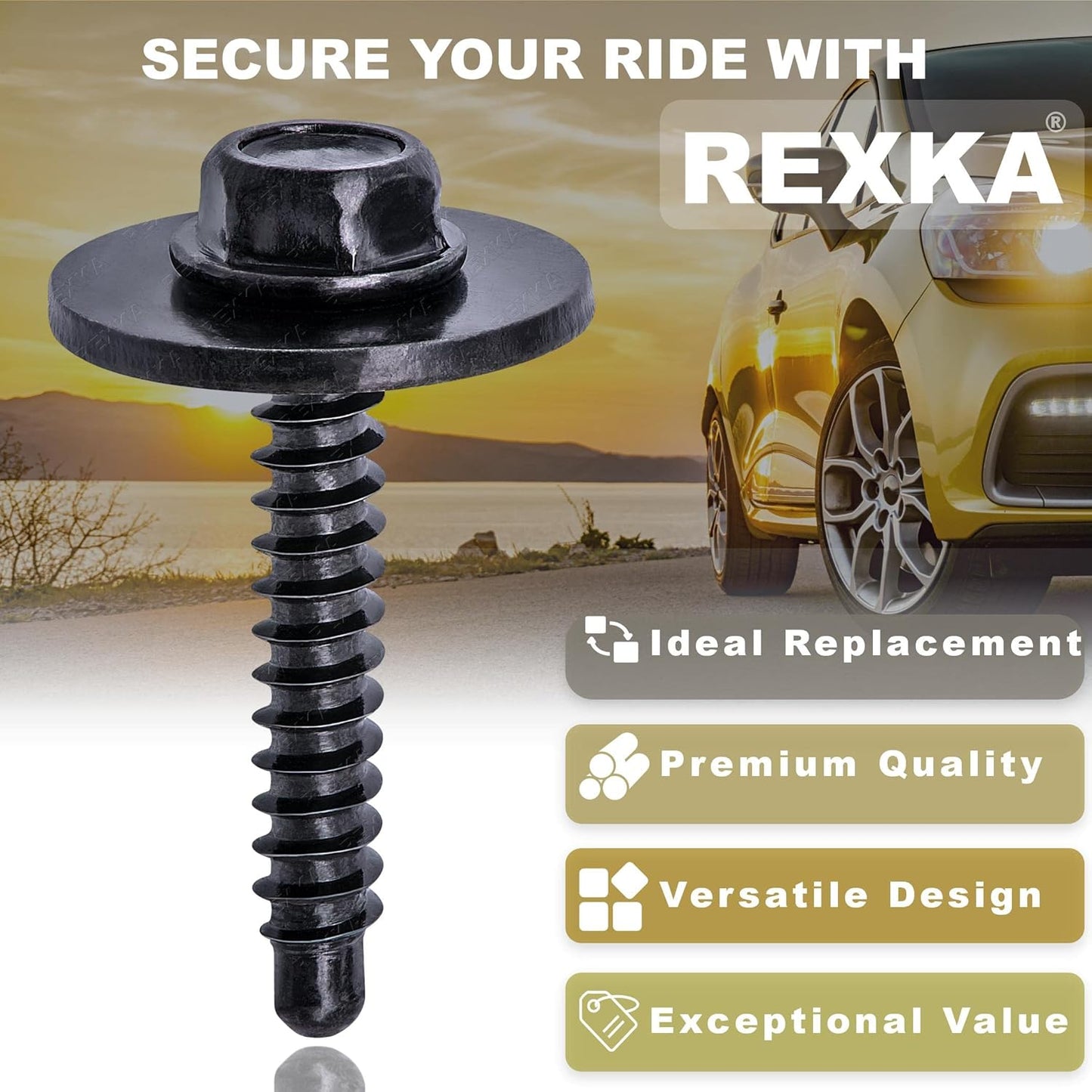 Rexka 10 piece GM Chevy multi-purpose bolts — view 6