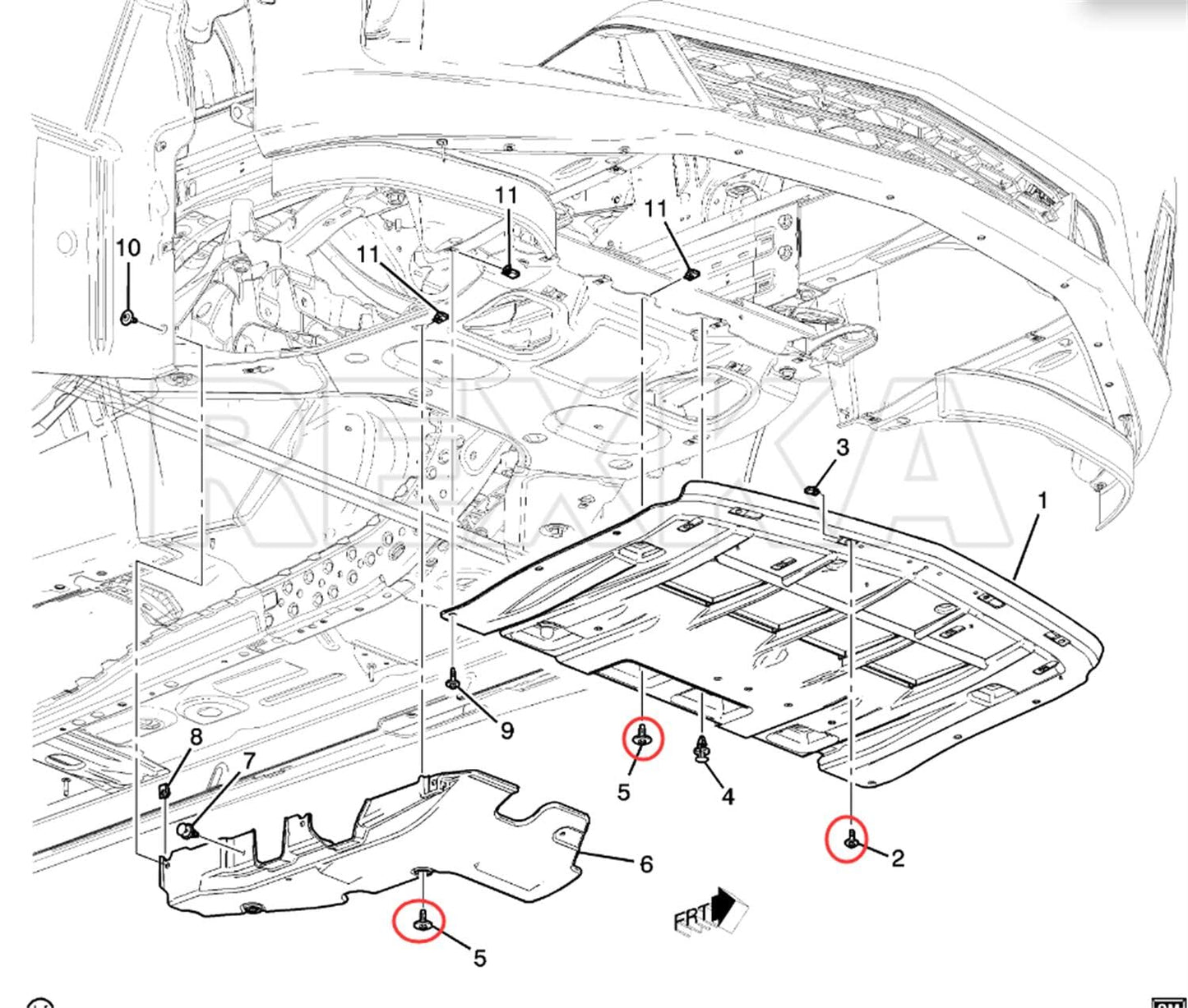 Rexka 10 piece GM Chevy multi-purpose bolts — view 7