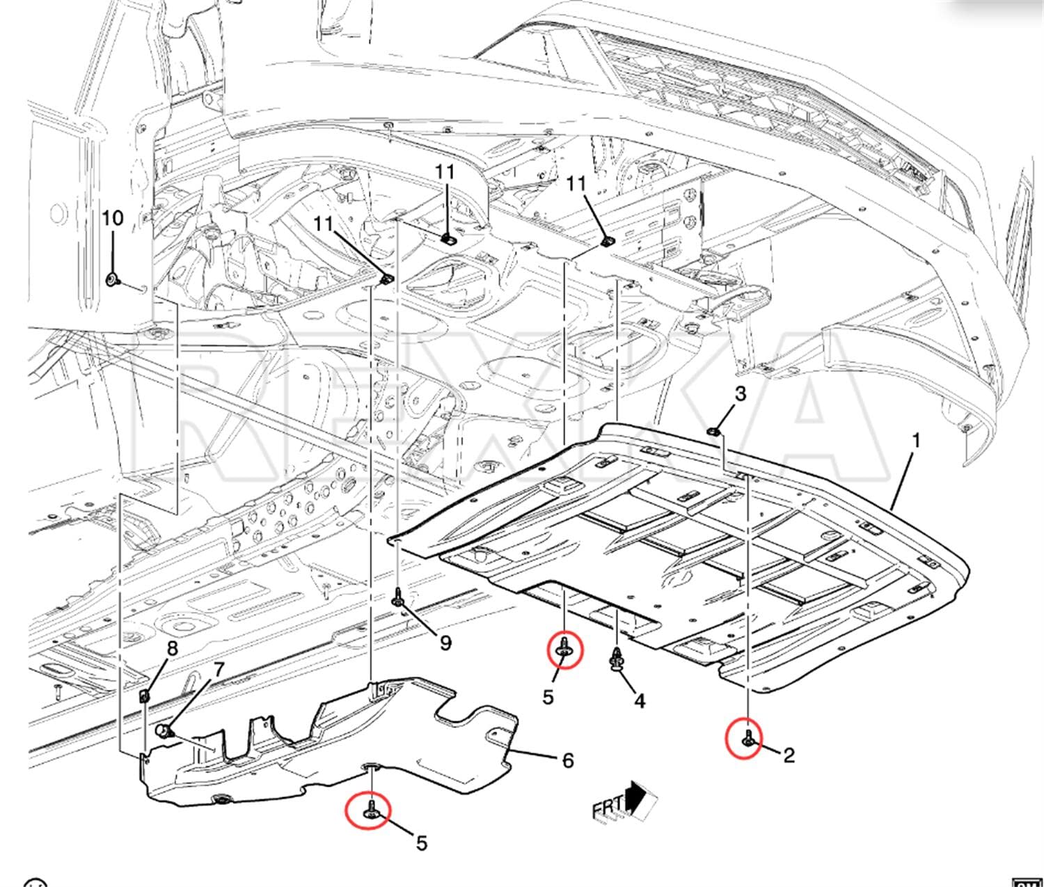 Rexka 10 piece GM Chevy multi-purpose bolts — view 7