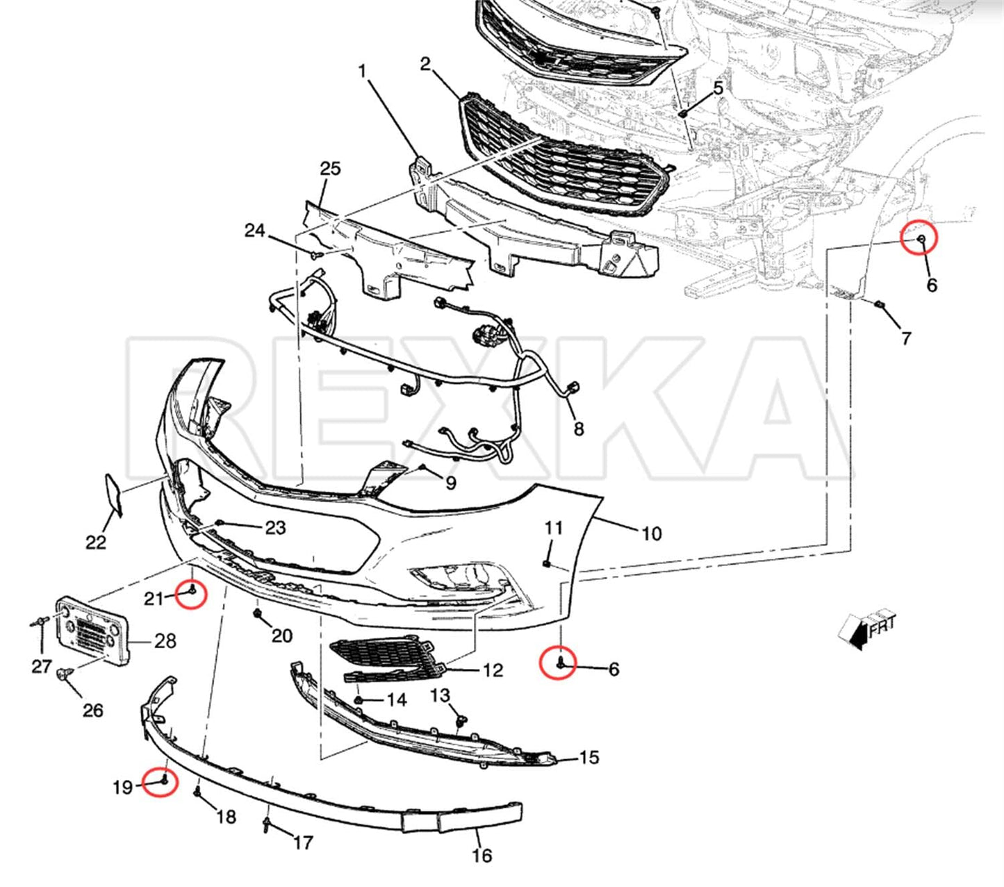 Rexka 10 piece GM Chevy multi-purpose bolts — view 8