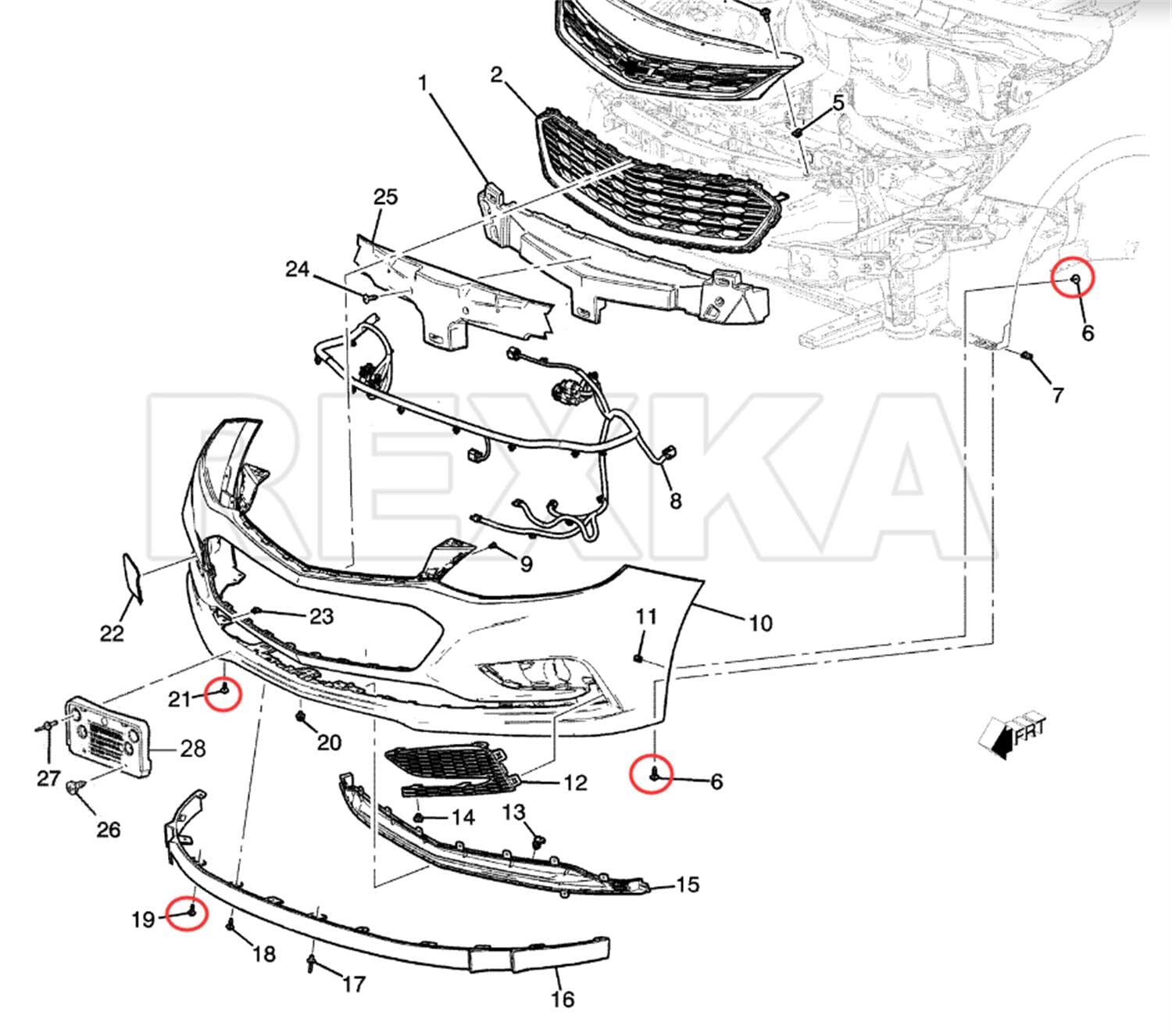 Rexka 10 piece GM Chevy multi-purpose bolts — view 8