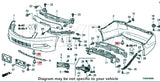 Rexka 40 piece Honda Acura grille clips — view 7