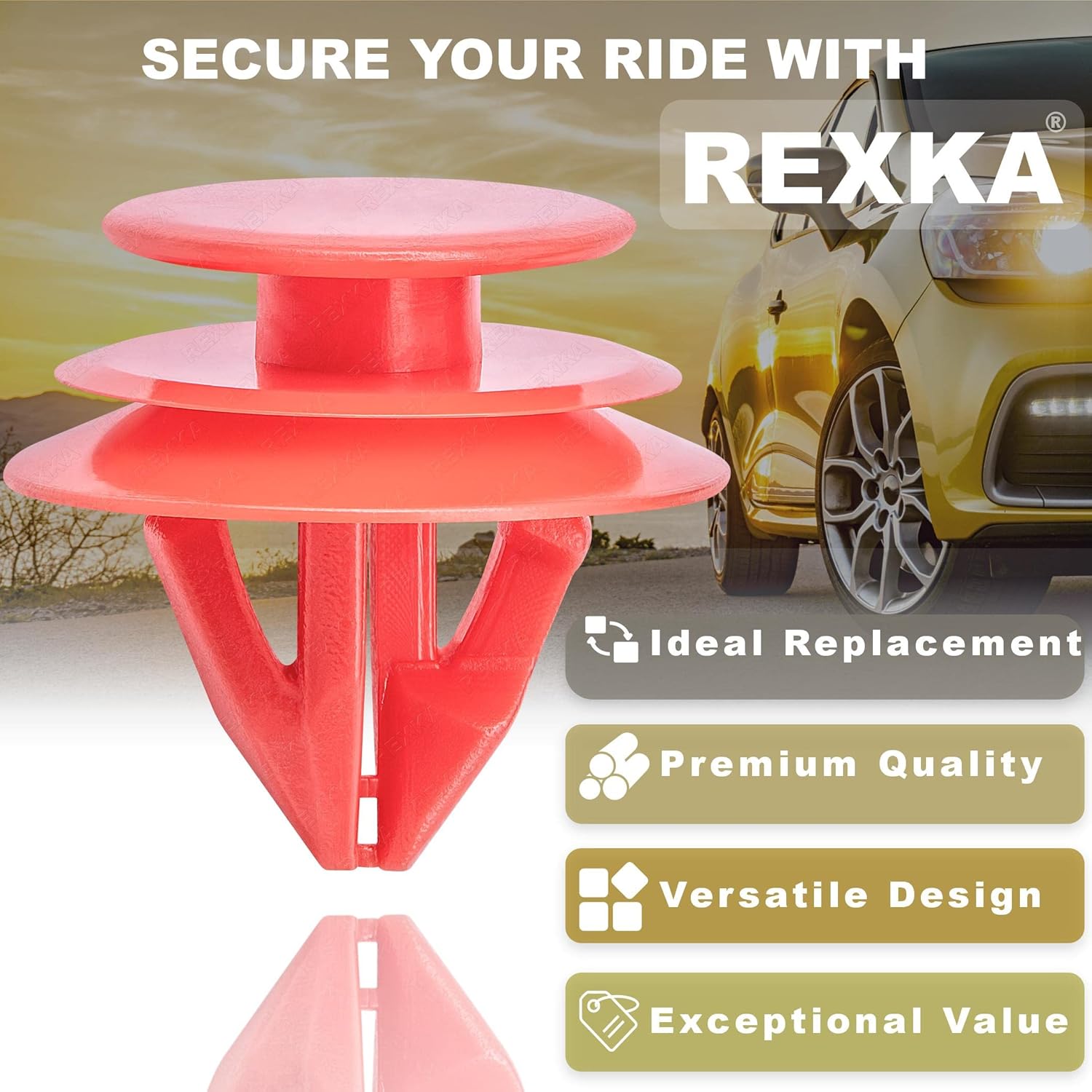 Rexka 20 piece Toyota Lexus trim clips — view 5