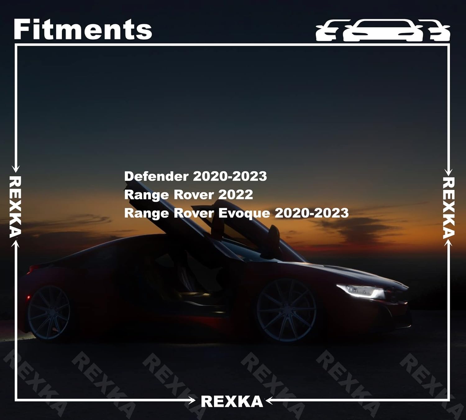 Rexka 20 piece Land Rover trim clips — view 4