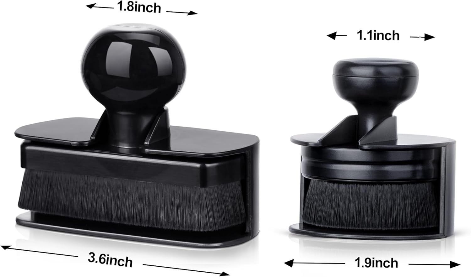 Vegan Tyre Shine Applicator Brush with Stand — view 3