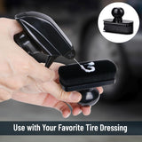 Vegan Tyre Shine Applicator Brush with Stand — view 4