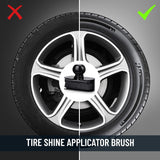 Vegan Tyre Shine Applicator Brush with Stand — view 7
