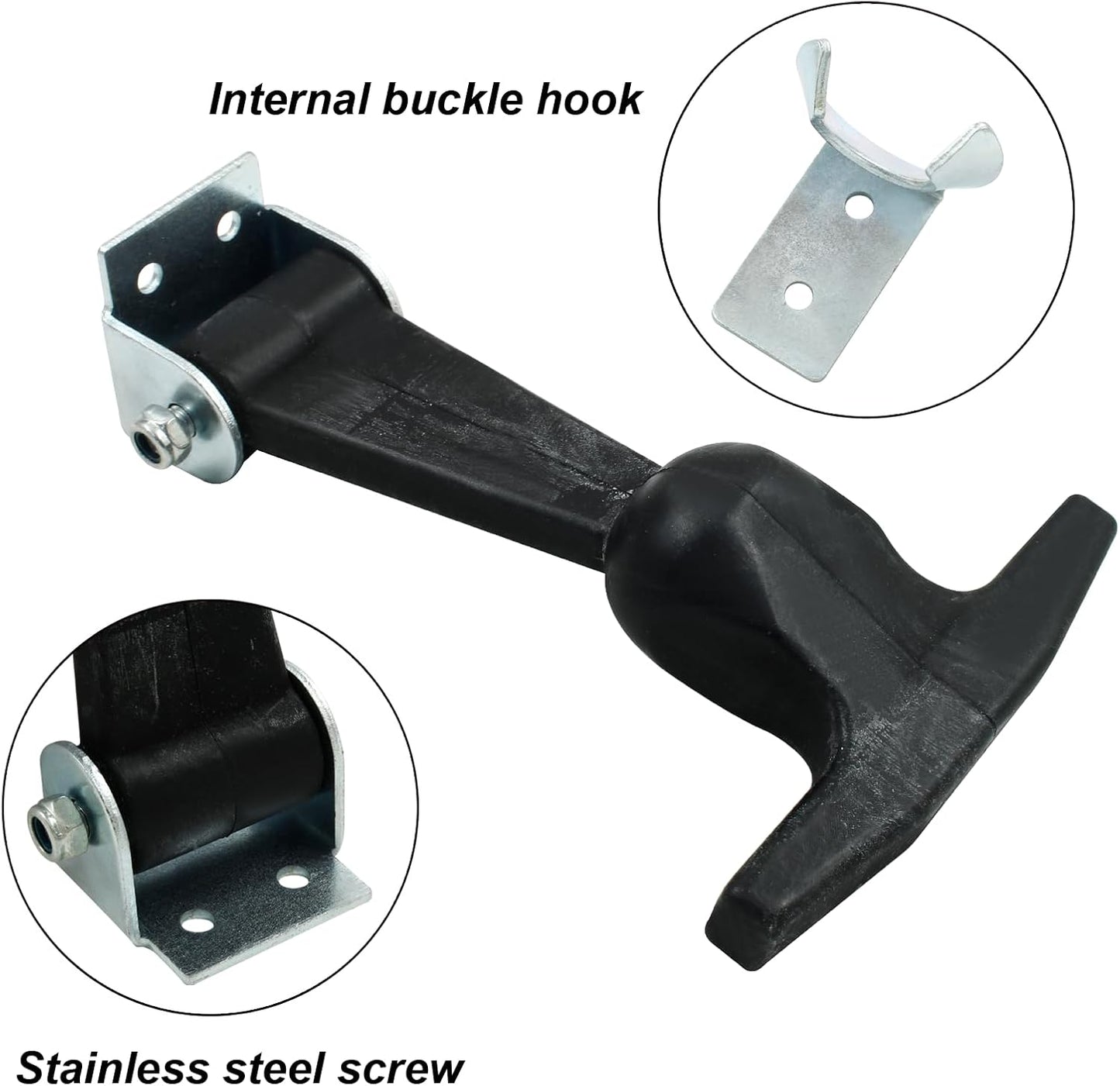 Biaungdo 2 piece rubber hood catch latches — view 5