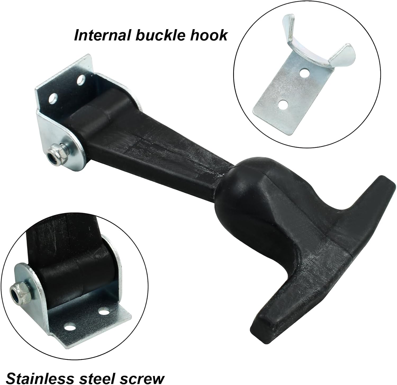 Biaungdo 2 piece rubber hood catch latches — view 5