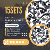 Rexka 15 set GM U nut and body bolt kit — view 3