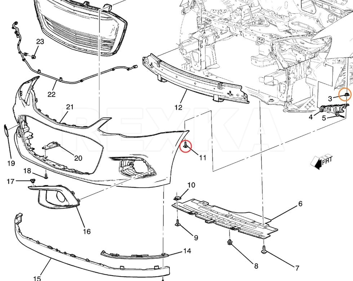 Rexka 20 set GM fender liner screw nuts — view 7
