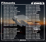 Rexka 20 set Toyota splash shield screw kit — view 4