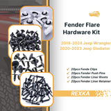 Rexka 80 piece Jeep fender flare hardware kit — view 3