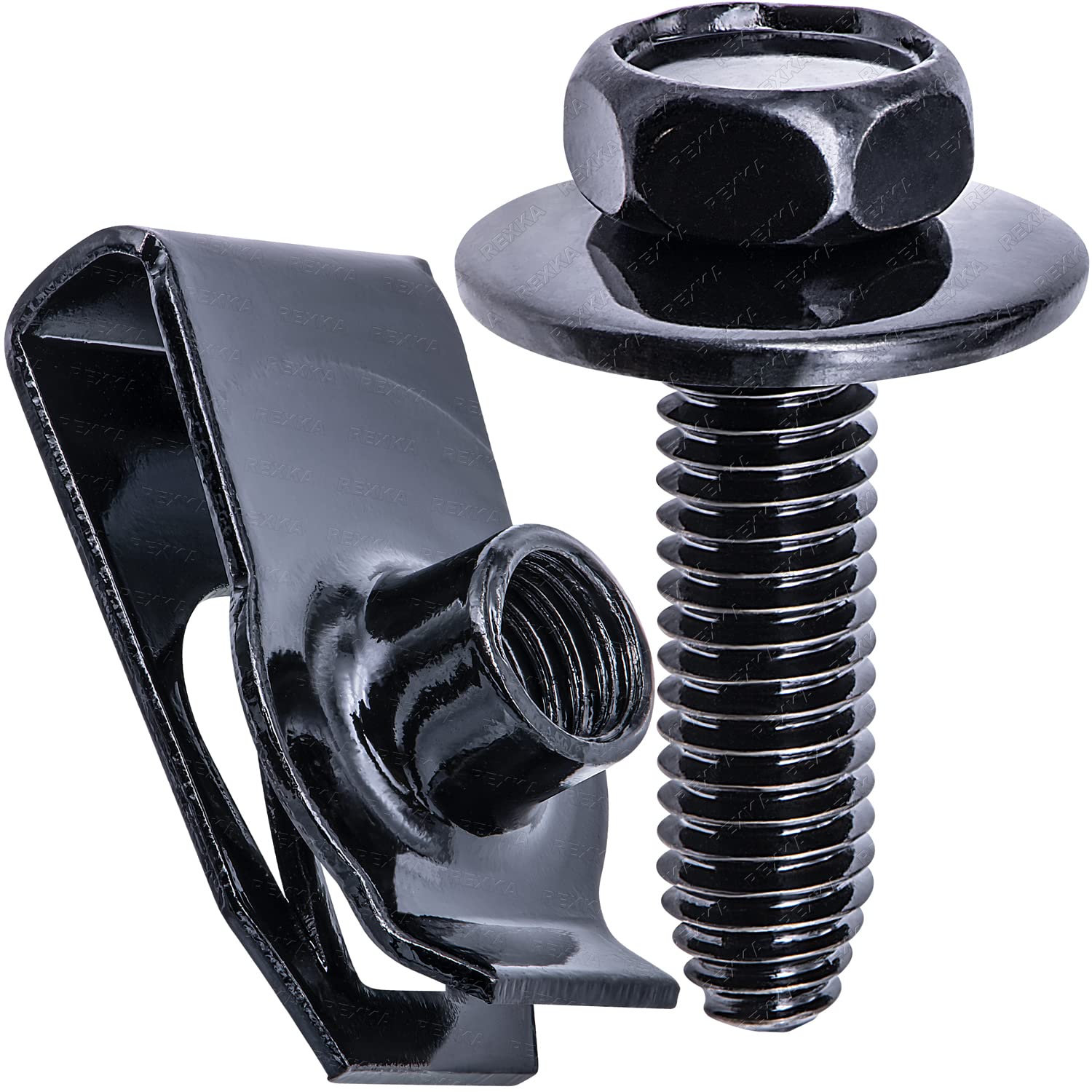 Rexka 20 set M6 U nut and body bolt kit — view 2