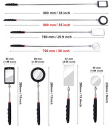 4PCS Telescoping Inspection Mirror LED Lighted Inspection — view 3