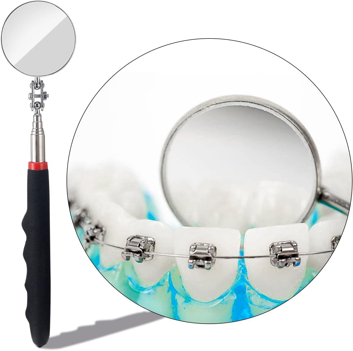 4PCS Telescoping Inspection Mirror LED Lighted Inspection — view 7