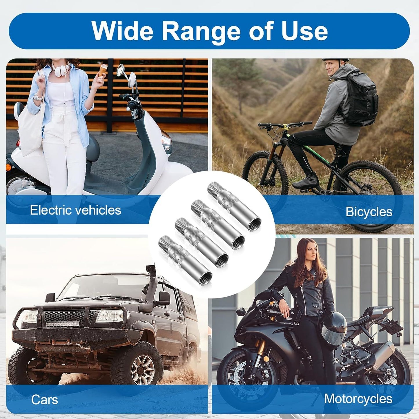 4Pcs Tyre Valve Extender — view 6
