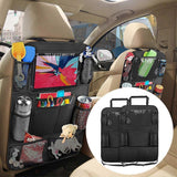 Car back seat organiser with tablet holder — view 3