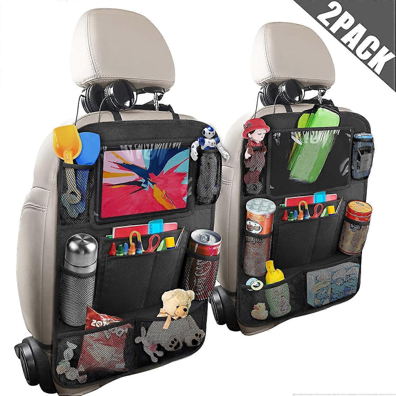Car back seat organiser with tablet holder — view 4