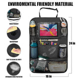 Car back seat organiser with tablet holder — view 5