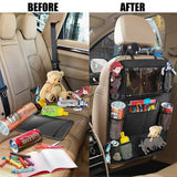 Car back seat organiser with tablet holder — view 6