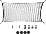 Universal car trunk storage net, black — view 2
