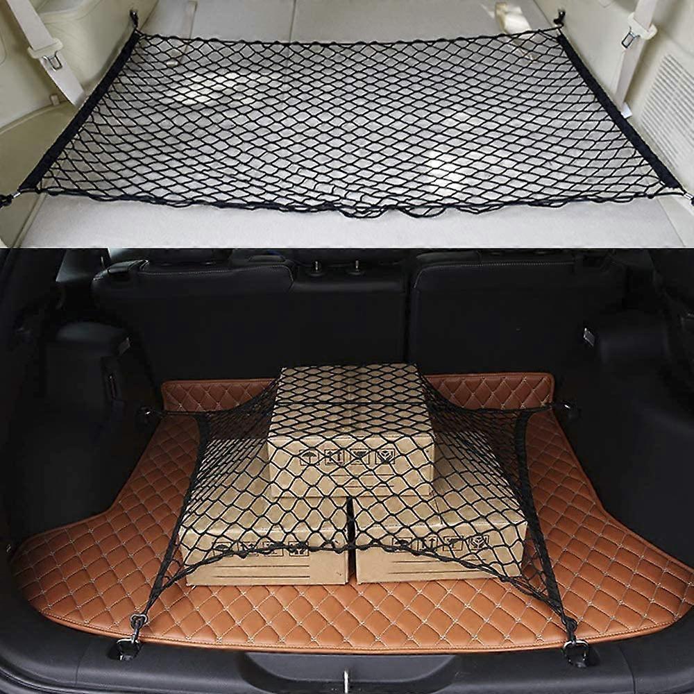 Universal car trunk storage net, black — view 5