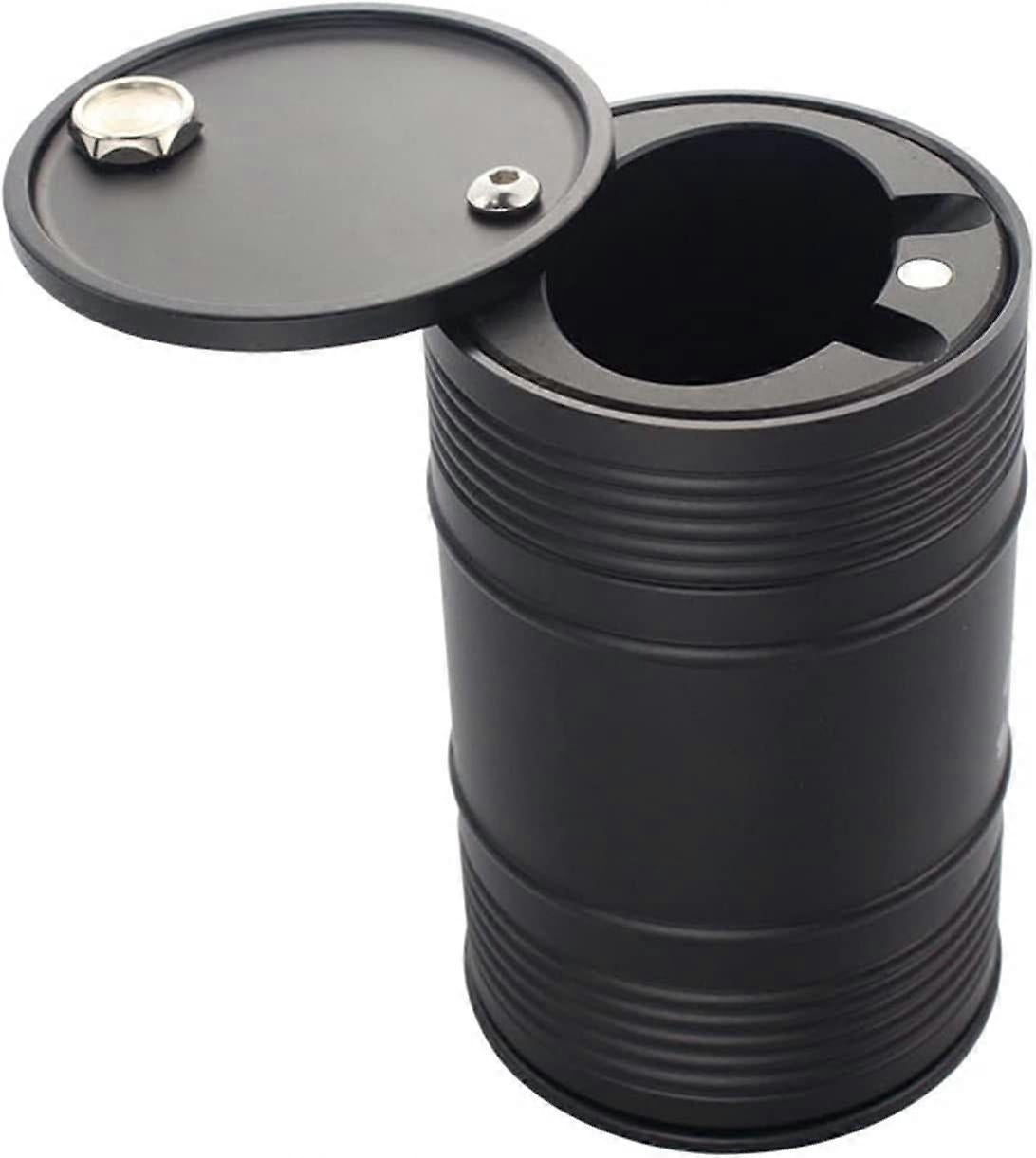 Metal oil barrel car ashtray — view 2