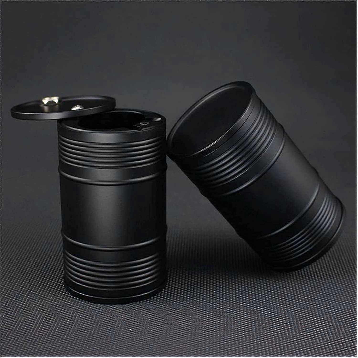 Metal oil barrel car ashtray — view 3