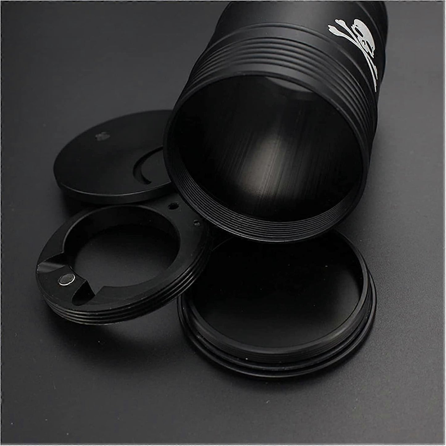 Metal oil barrel car ashtray — view 4