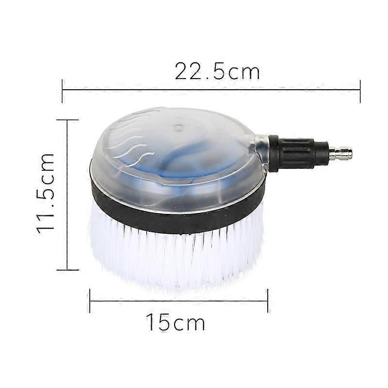 Rotating pressure washer wash brush — view 4