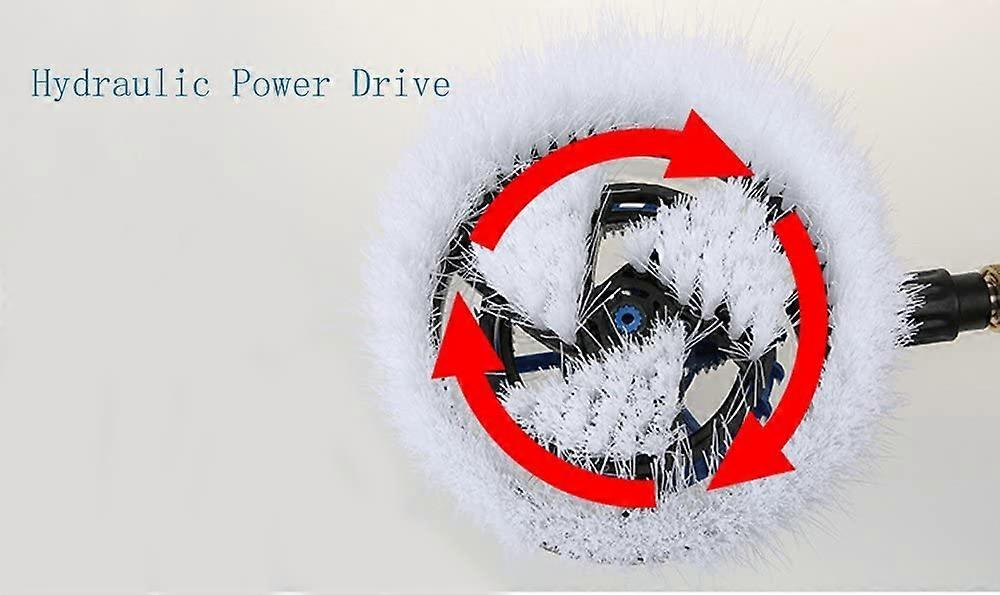 Rotating pressure washer wash brush — view 6
