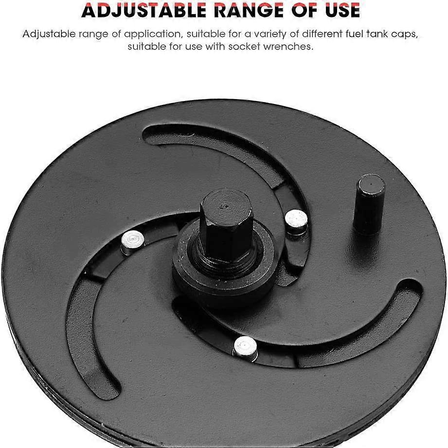 Adjustable 3 jaw fuel tank lid wrench — view 6