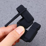 Seat belt buckle silicone case, black — view 3