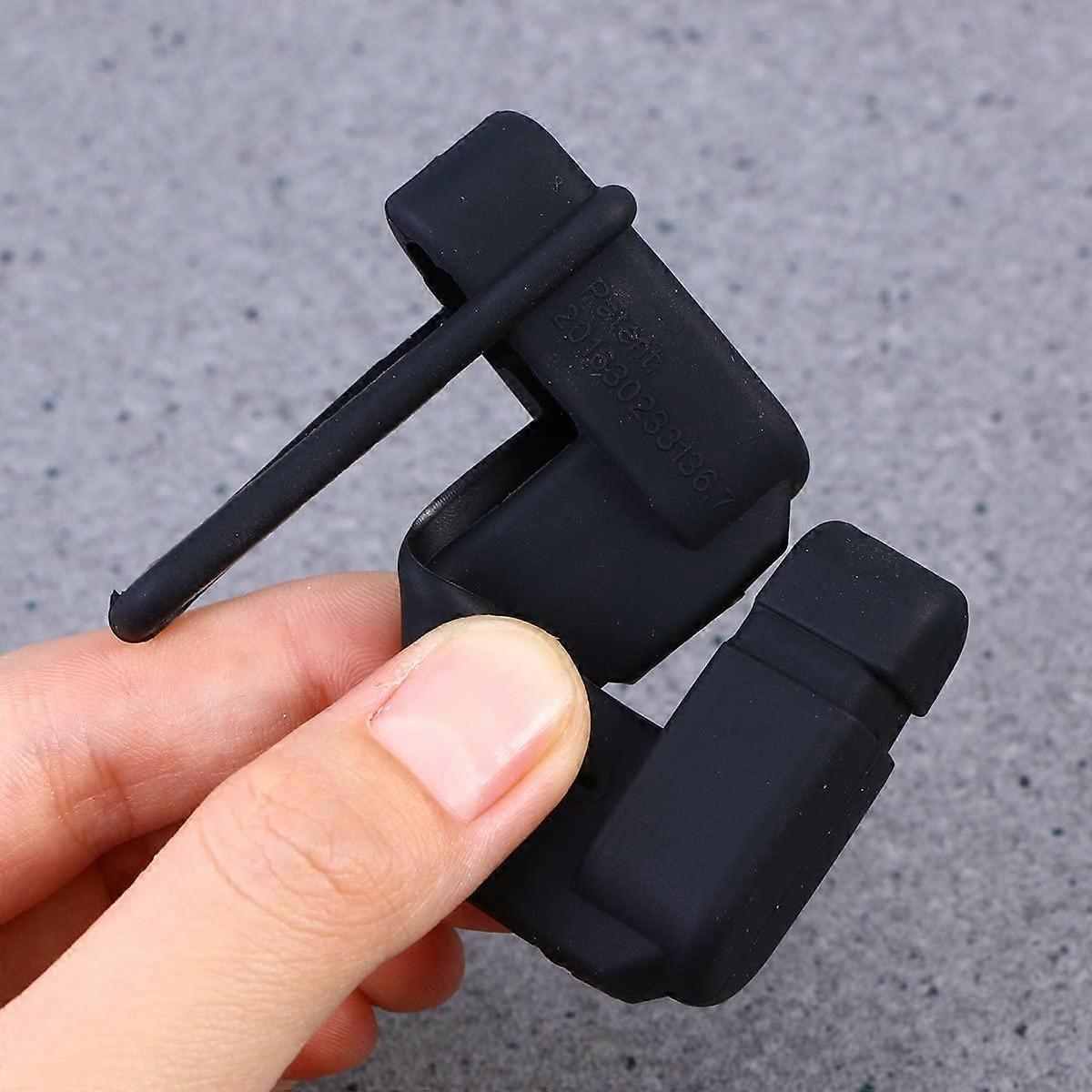 Seat belt buckle silicone case, black — view 3