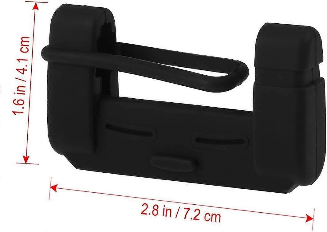 Seat belt buckle silicone case, black — view 4