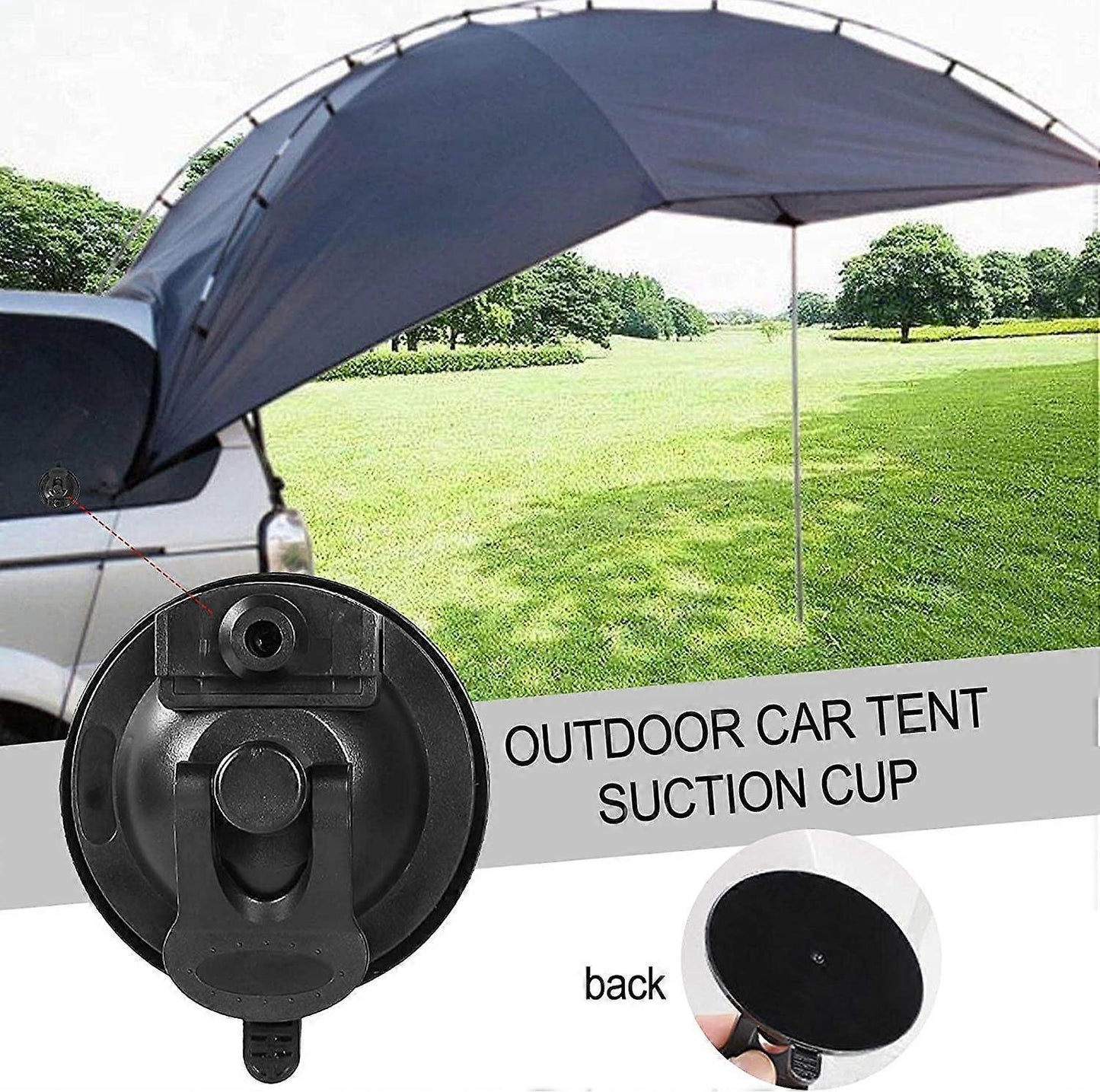 3 piece heavy duty suction cup tie down hooks — view 4