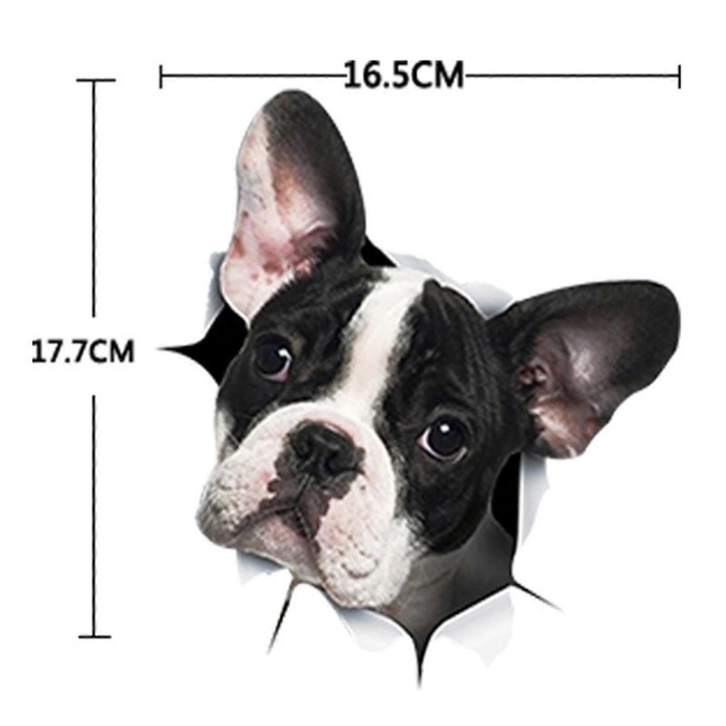 Dog car crack decal sticker — view 3