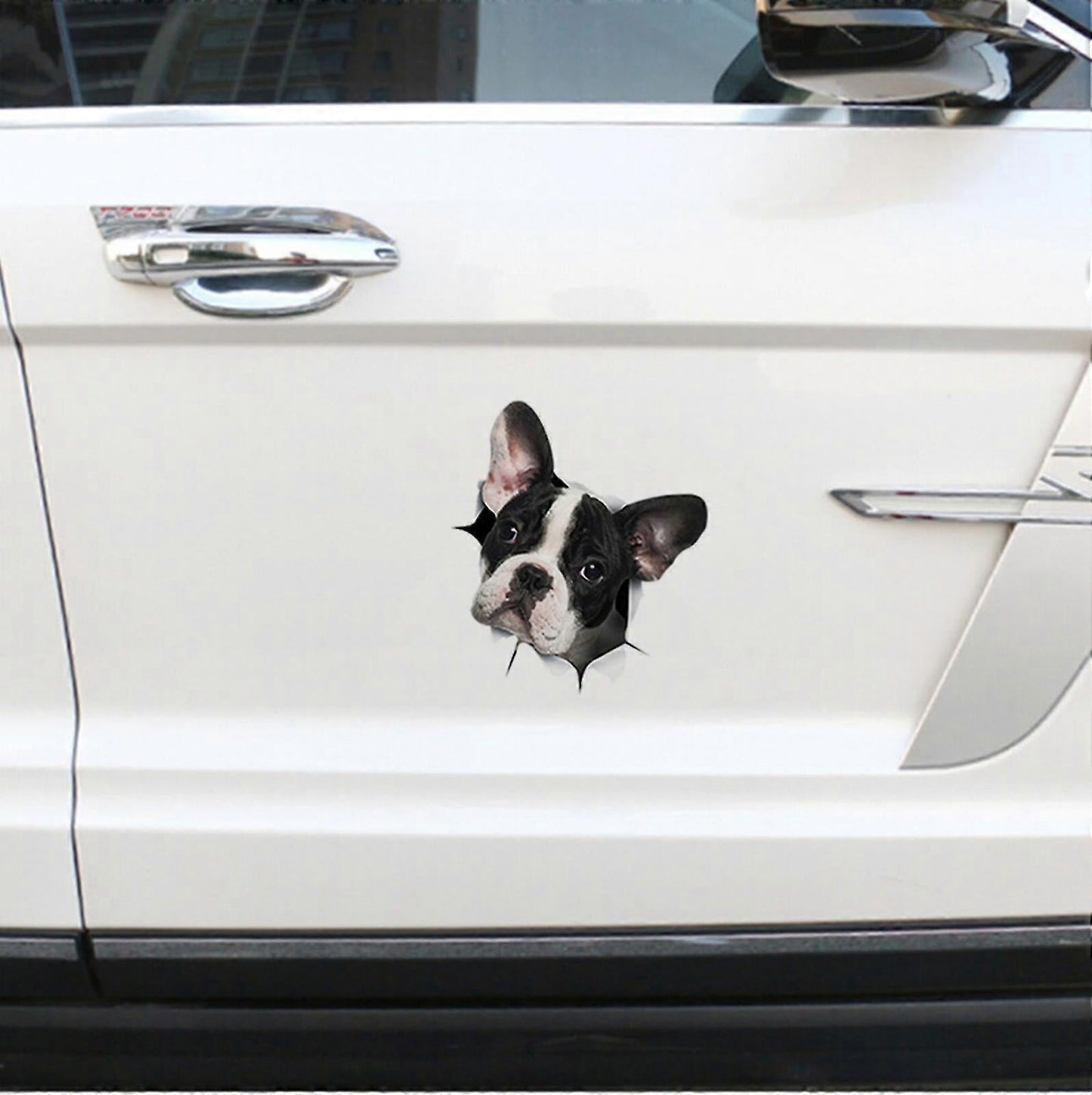 Dog car crack decal sticker — view 4