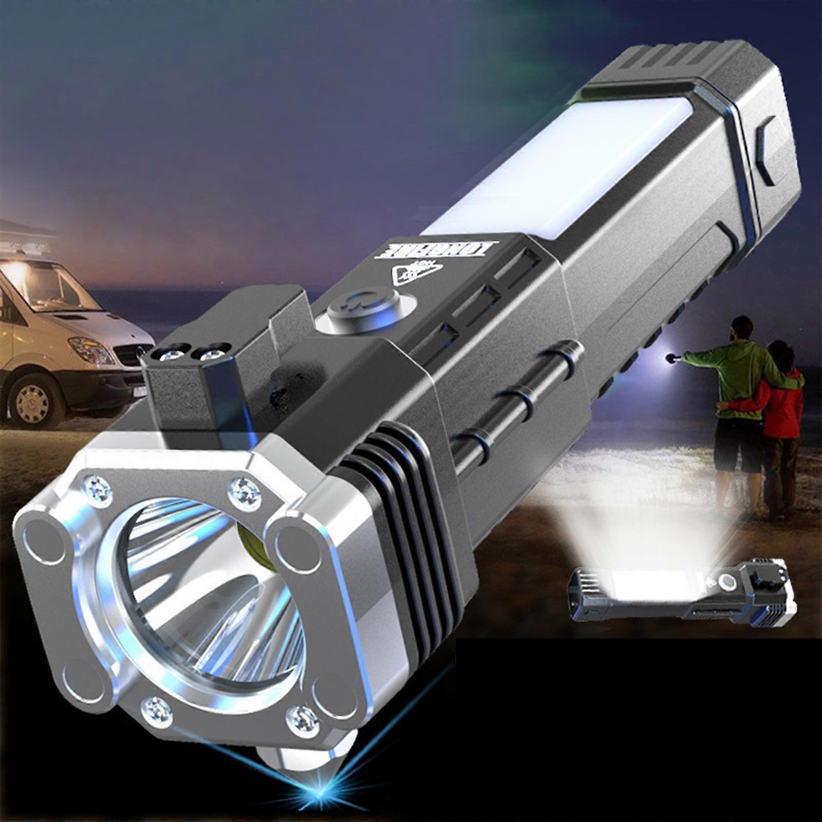 Multifunction car flashlight window breaker — view 3