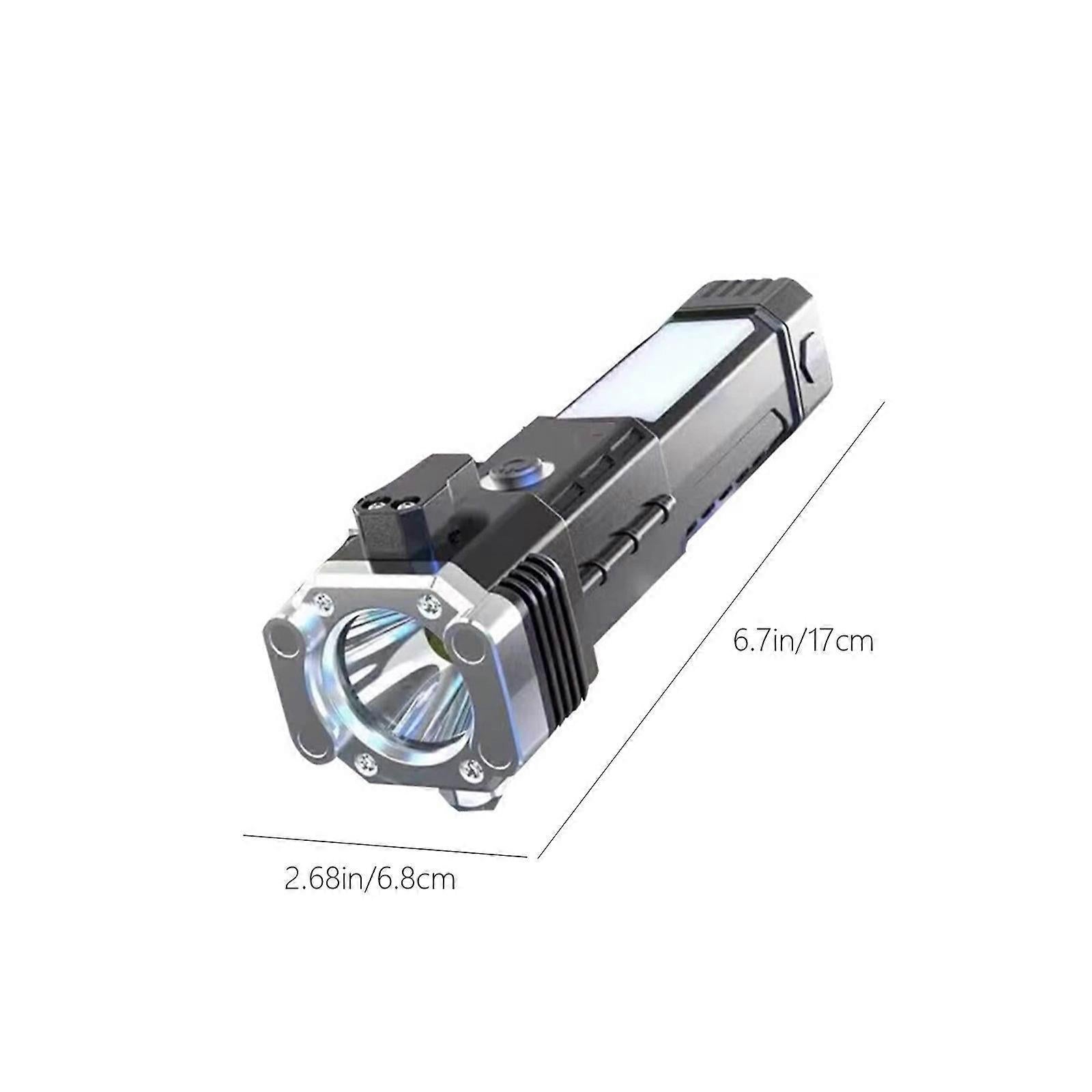 Multifunction car flashlight window breaker — view 4