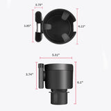 Car cup holder with phone holder, grey — view 5