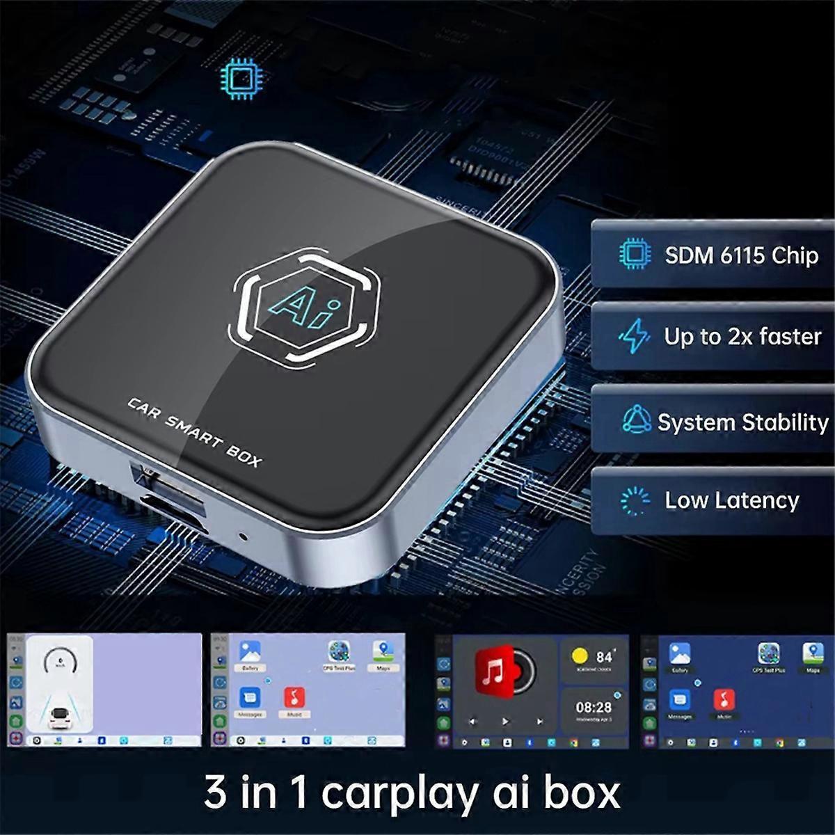 Smart car AI box Android 13 CarPlay adapter — view 3