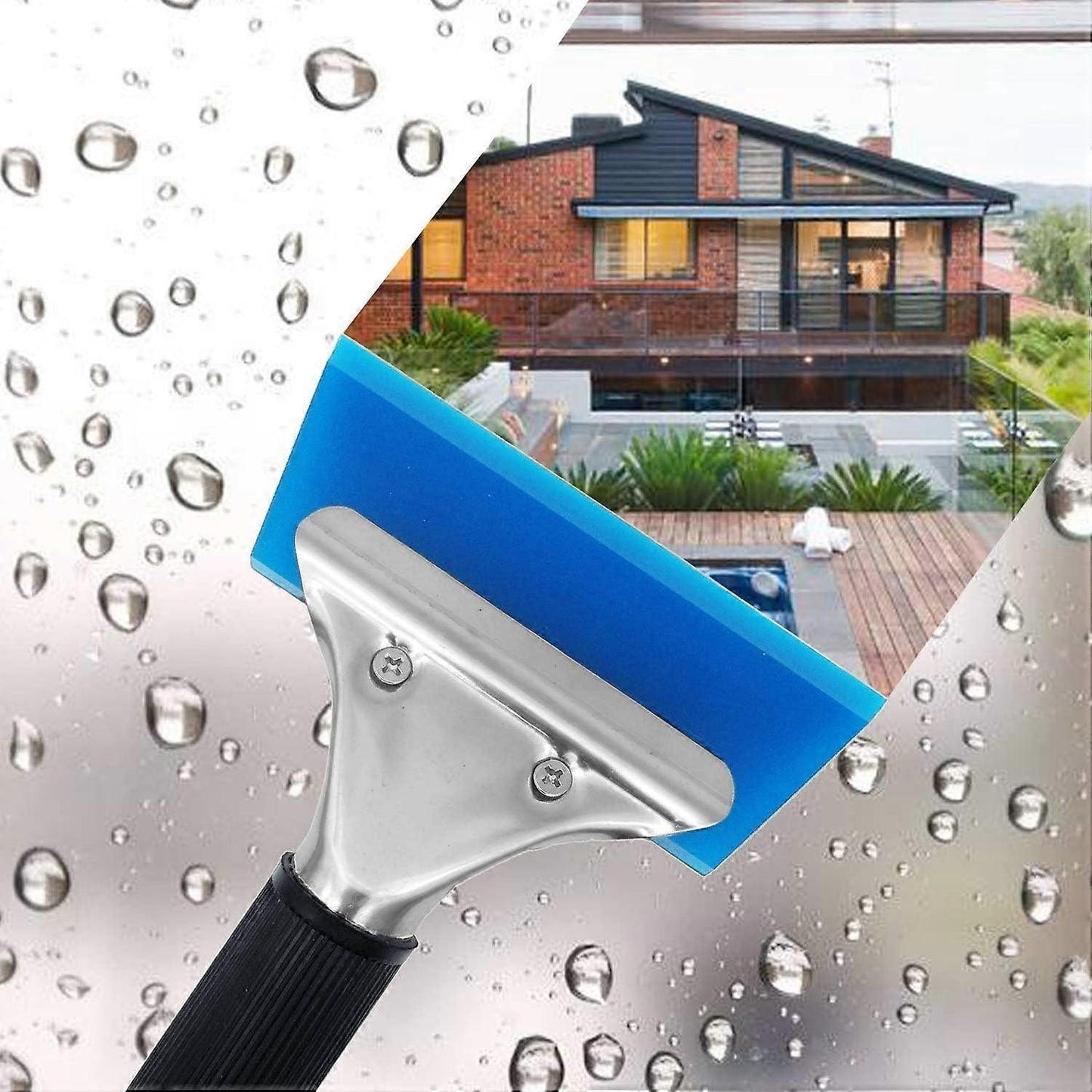 Rubber mini car squeegee water blade — view 6