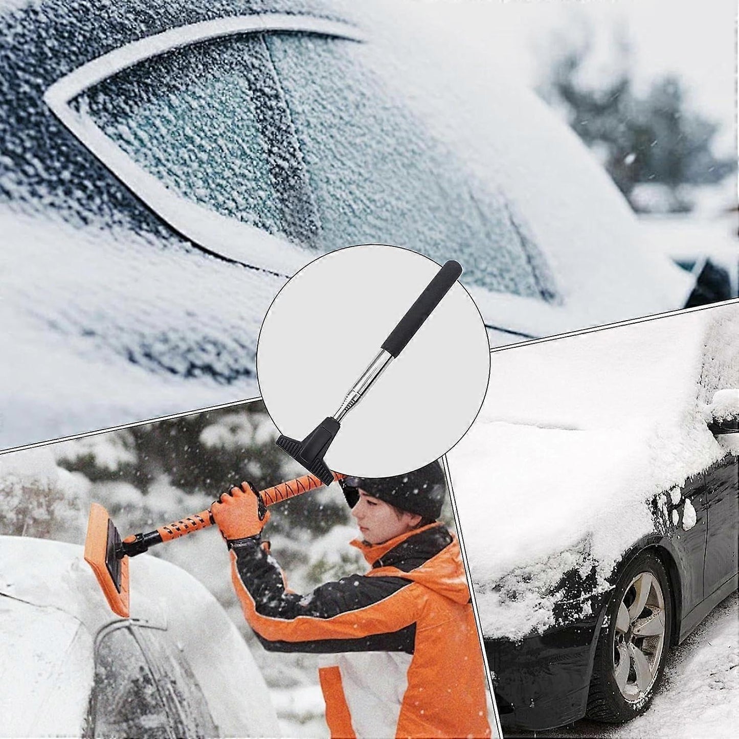 Car side mirror squeegee, black — view 4