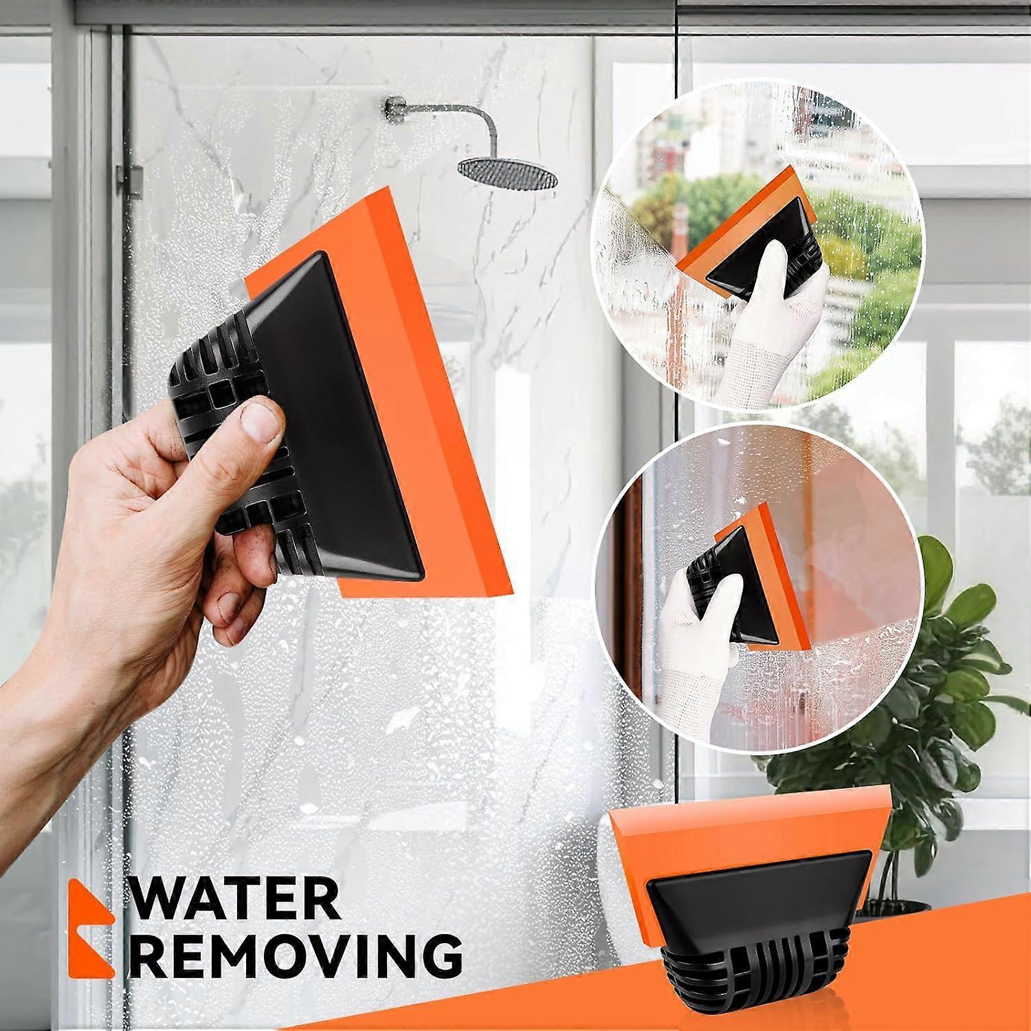 2 piece orange window tint squeegees — view 3