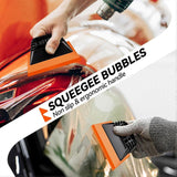 2 piece orange window tint squeegees — view 6