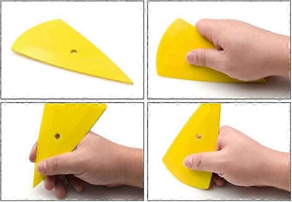 Car vinyl wrap felt squeegee, yellow — view 3